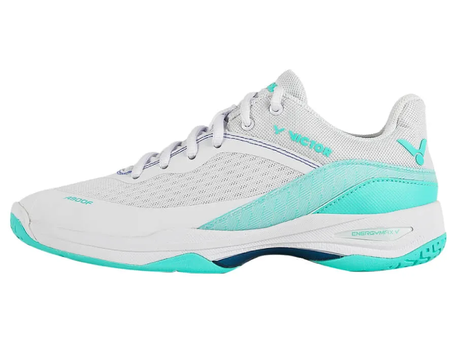 Victor A900F-AR Badminton Ladies Court Shoes [Bright White/Cockatoo Green]