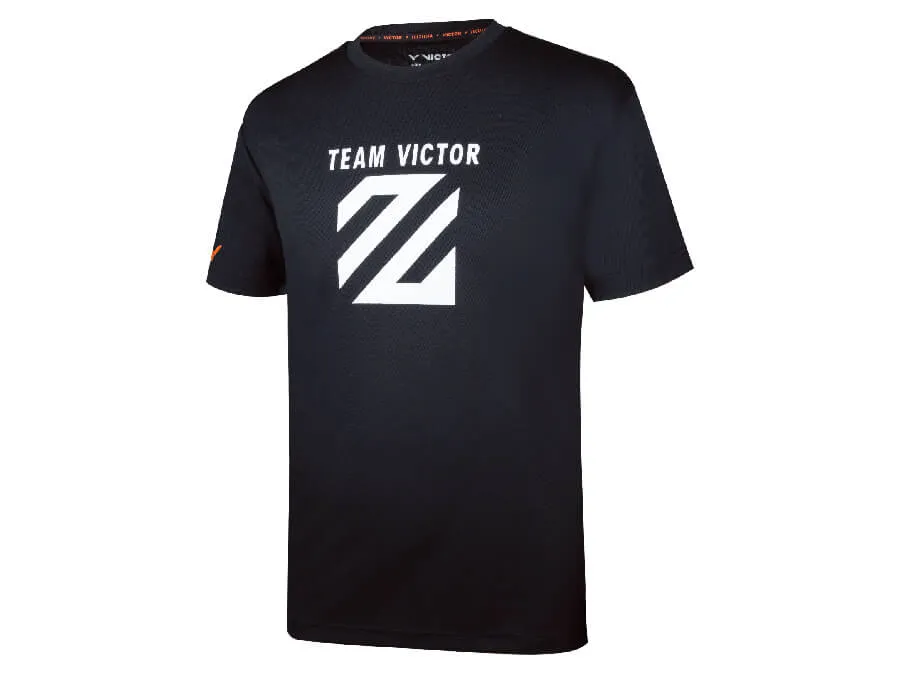 Victor T-LZJ301 C Unisex Badminton T-Shirt [Black]