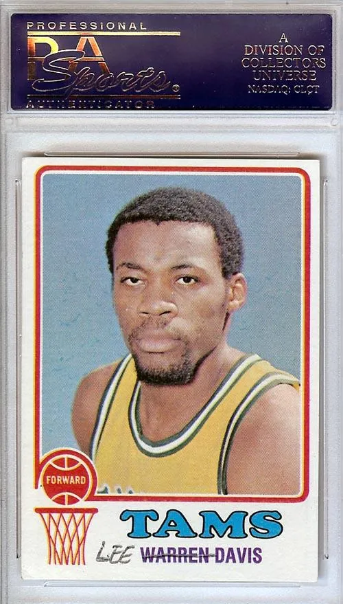 Warren Davis Autographed 1973 Topps Card #229 PSA/DNA #83449917